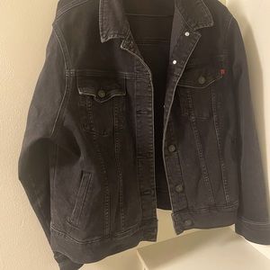Black denim jacket